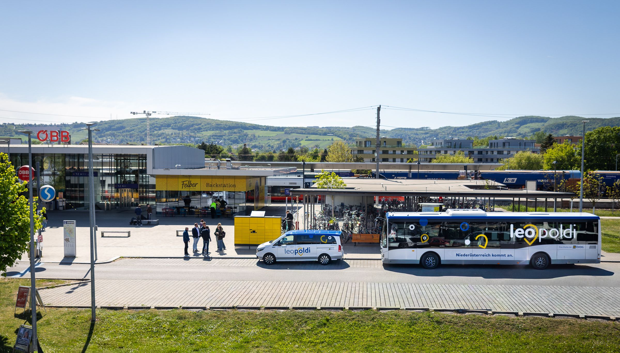 Multimodaler Knoten mit leopoldi Gesamtangebot